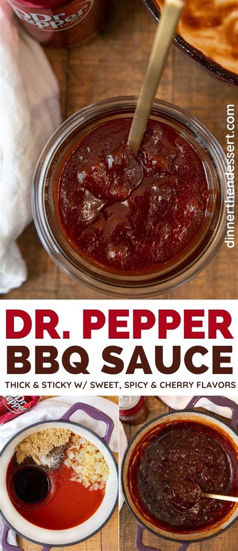 Easy Dr. Pepper BBQ Sauce Recipe - Dinner, then Dessert