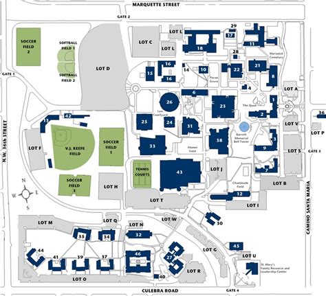 Campus Map - St. Mary's University (TX) | Campus map, Map, Graphic ...