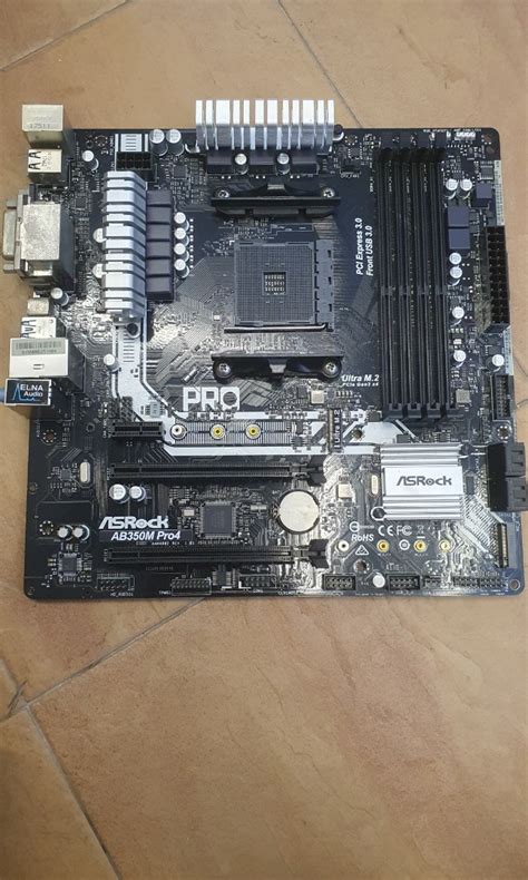 AsRock AB350M Pro4, Computers & Tech, Parts & Accessories, Computer Parts on Carousell