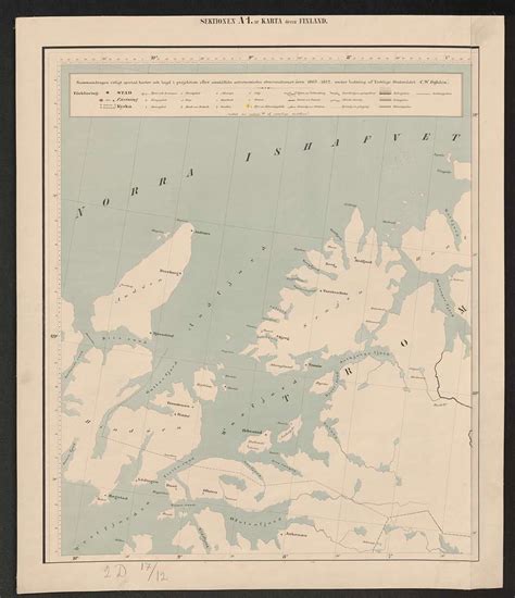 General map of the Grand Duchy of Finland 1863 Sheet A1 - PICRYL Public ...