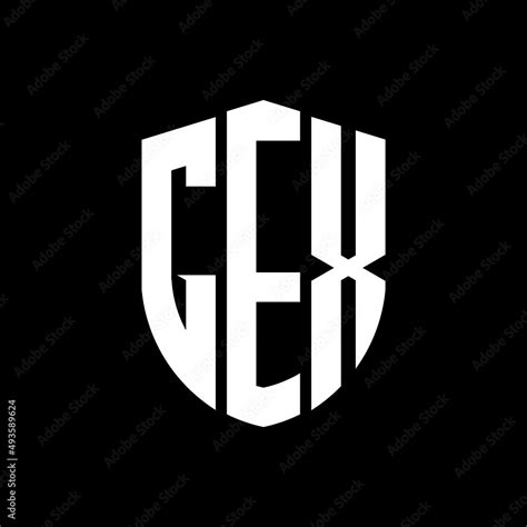 GEX letter logo design. GEX modern letter logo with black background. GEX creative letter logo ...