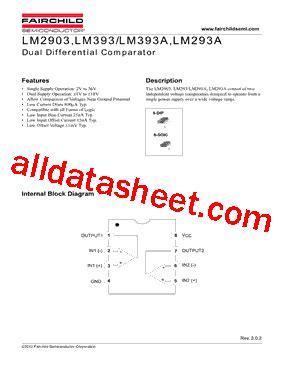 LM393N Datasheet(PDF) - Fairchild Semiconductor