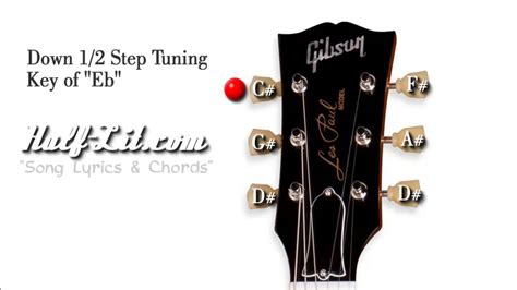 Half Step Down Tuning (E♭) - Tune Your Guitar 1/2 Step Down - YouTube