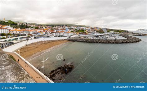 Cityscape in the Atlantic, Angra Do Heroismo, Azores Islands Stock Photo - Image of portugal ...