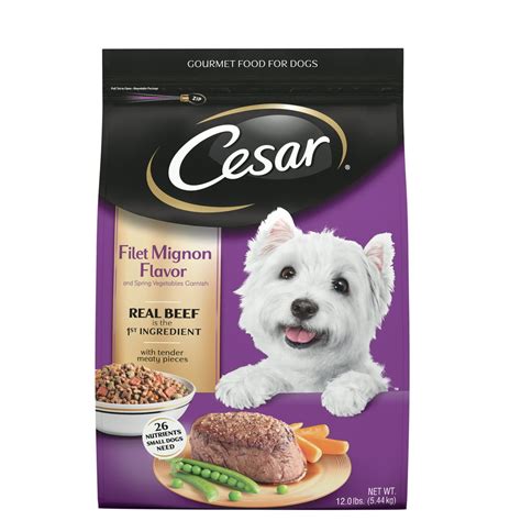 Cesar Small Breed Dry Dog Food Filet Mignon Flavor with Spring ...