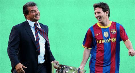 Joan Laporta Pleads Messi To Stay At Barcelona In His Speech At Camp Nou.