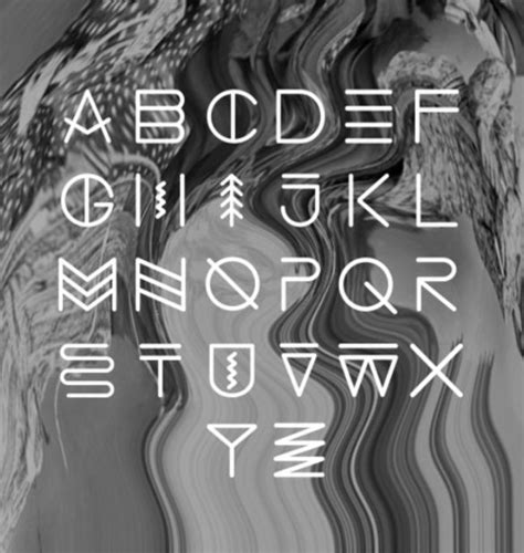 Native American Writing Font | Lettering fonts, Lettering, Typography