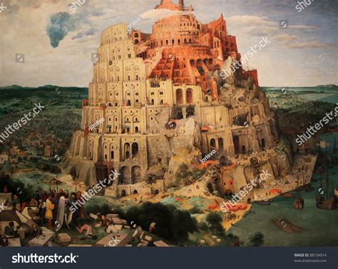 Tower Babel Babylon Famous Painting By Stock Photo (Edit Now) 88154914