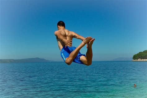 Free Images : man, sea, jumping, diving, holiday, sports, boating ...