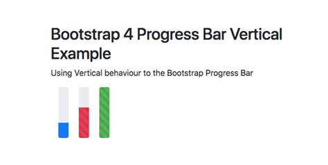 How to Use Bootstrap 4 Progress Bar? | Tutorialmines