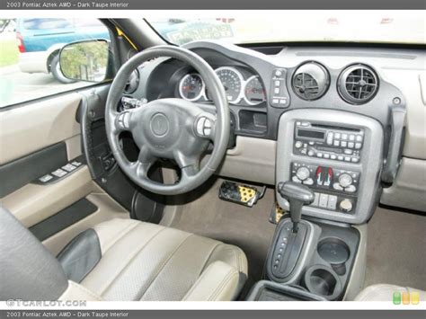 Dark Taupe Interior Dashboard for the 2003 Pontiac Aztek AWD #38618538 | GTCarLot.com