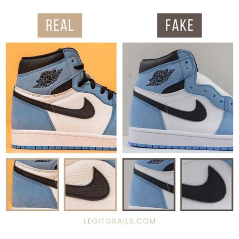 How To Spot Fake Jordan 1 Retro High University Blue Black (2022)