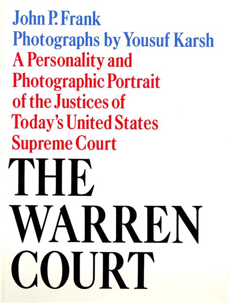 The Warren Court – Yousuf Karsh