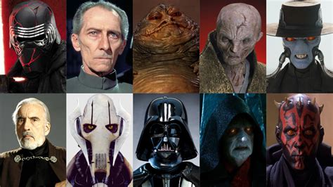 My top 10 favorite Star Wars villains by NathanTheTDRFan1000 on DeviantArt