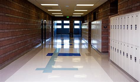 Empty School Hallway Stock Photo - Download Image Now - iStock