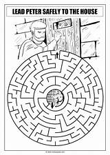 Peter Escapes From Prison Coloring Page Sketch sketch template