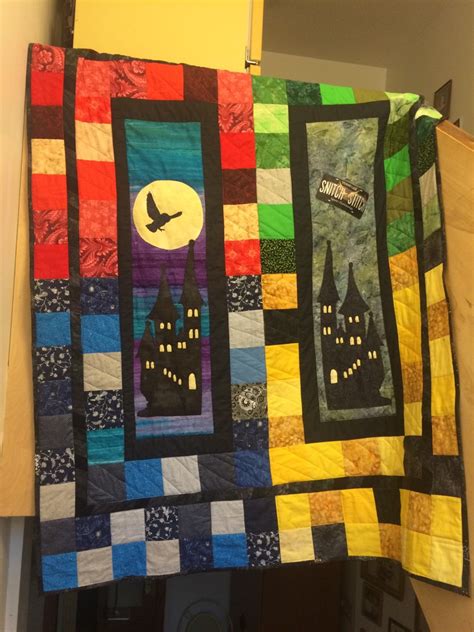 Green Tea Quilts: Harry Potter quilt complete! | Harry potter quilt