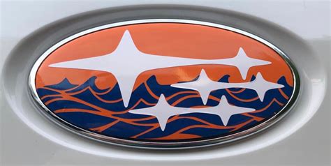 Waves with Stars Subaru Emblem Overlay Decal Set – Orsini Vinyl & Designs