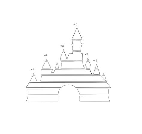 Pin by bruno tavares on Doodlesஇ | Disney castle logo, Castle outline, Disney castle outline