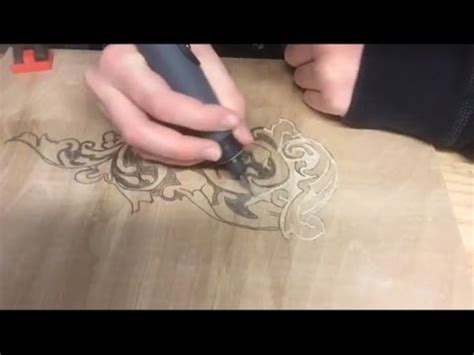 Dremel Wood Carving - design - YouTube