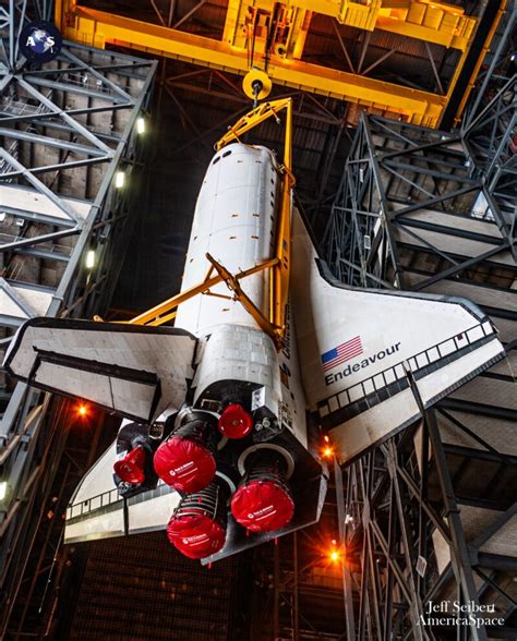 Space Shuttle Endeavour Stacked for Breathtaking Museum Display ...