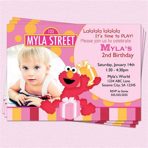 19+ Elmo Birthday Invitations Images | Free Invitation Template