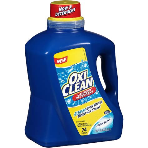 oxiclean Laundry Detergent, Fresh Scent 2x Ultra, 74 Loads, 116 fl oz (3.6 qts) 3.43 L.