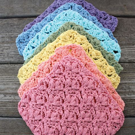 Lily Sugar'n Cream Flowers Dishcloth, Rose Pink | Crochet scrubbies ...