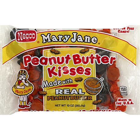 Necco Peanut Butter Kisses, Mary Jane | Packaged Candy | Robert Fresh ...