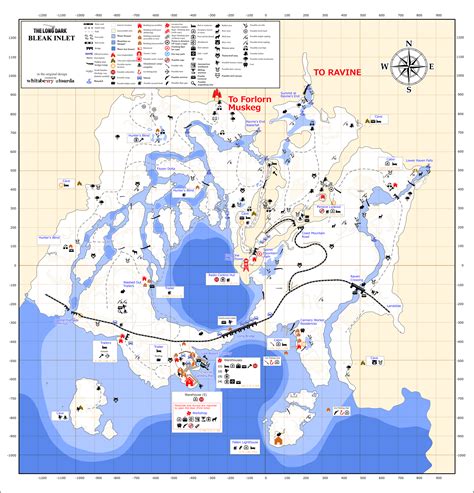 Bleak Inlet map | The long dark, Map, Explorer map