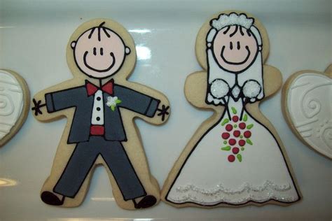 Groom & Bride Cookies | Wedding cookies, Anniversary cookies, Wedding cake cookies