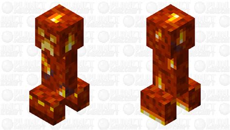 Fire Creeper Minecraft Mob Skin