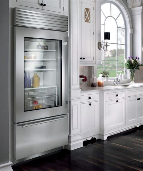 Glass Front Refrigerator Residential - Glass Designs