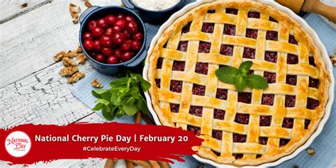 NATIONAL CHERRY PIE DAY - February 20 - National Day Calendar