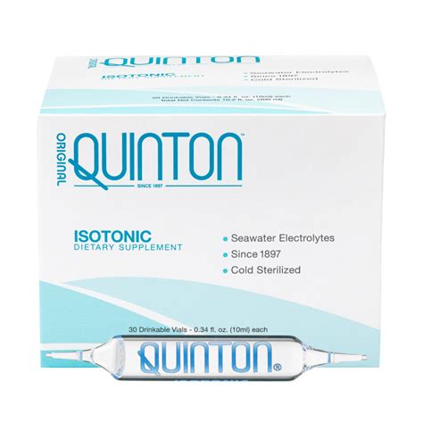 Original Quinton Isotonic® 30 ampules of Marine Plasma | The originals, Quinton, Extracellular fluid