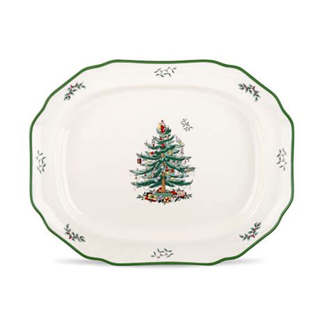 Spode Christmas Tree Sculpted Platter - Distinctive Decor