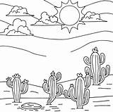 Desert Coloring Pages For Preschoolers sketch template