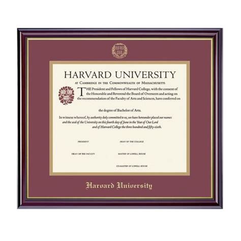 Harvard University Embossed Diploma Frame | Harvard - The Coop