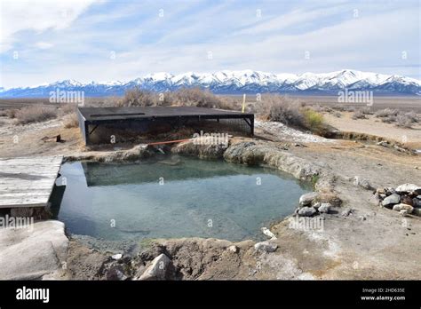 Spencer Hot Springs near Austin, Nevada, are set on the side of a ...