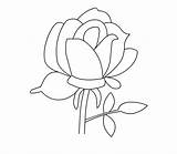 Single Rose Coloring Pages sketch template
