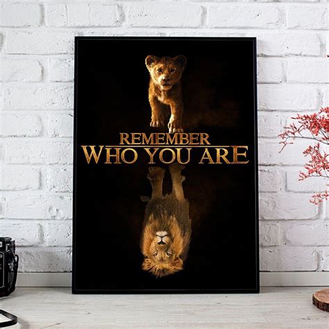 Simba Remember Who You Are The Lion King Posters – The Daily Shirts | Lion king poster, Lion ...