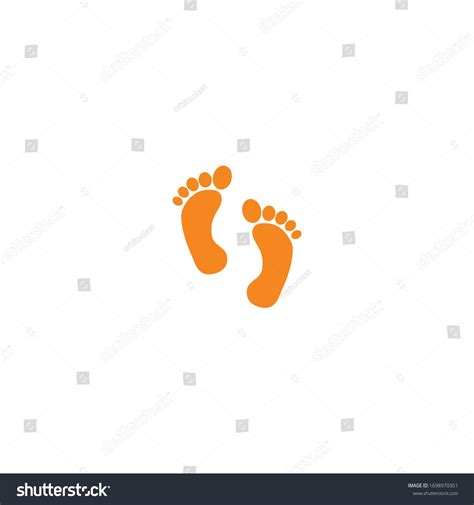 Isolated Footprint Emoji Emoticon Vector Icon Stock Vector (Royalty ...