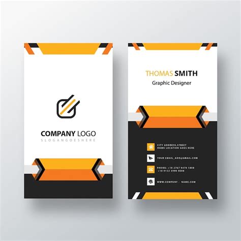 Free PSD | Creative vertical business card