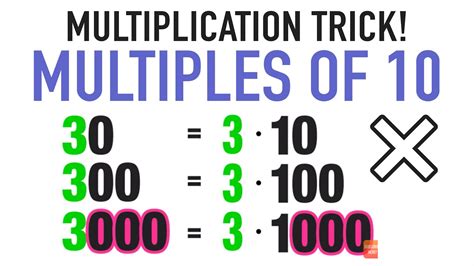 Multiplication Trick: Multiples of 10 and Place Value Patterns! - YouTube