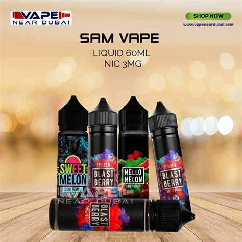 SAM VAPE 60ml E-Liquid 3mg Nicotine Flavors in Dubai – Vape Near Dubai