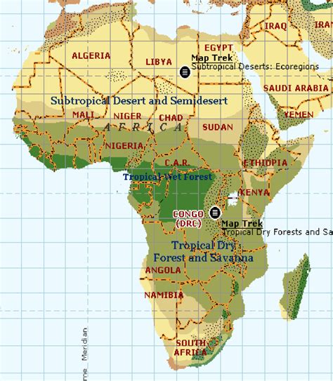 Showing African and Nigeria Map (Vegetation/ Forest Zones) | Download Scientific Diagram