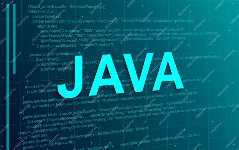 Premium Photo | Java programming code abstract technology background