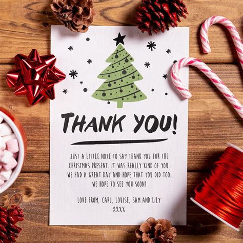 Christmas Thank You Notes