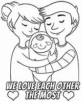 Parents Coloring Pages sketch template