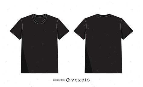 Black T Shirt Mockup Template